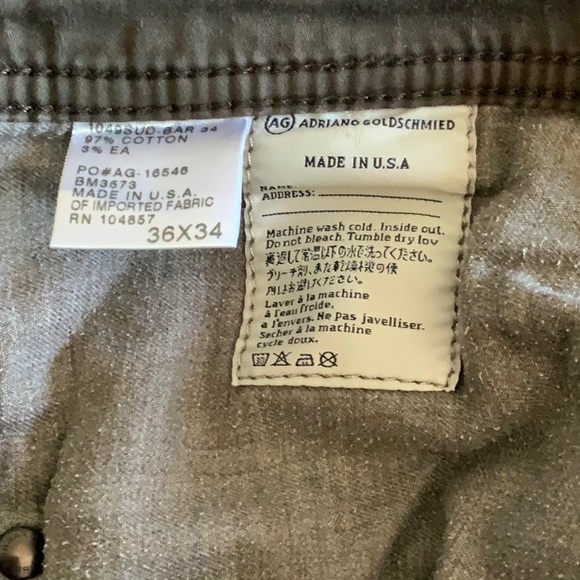 AG The Protege Brown Khakis Sz 36 x 34 - Picture 4 of 5